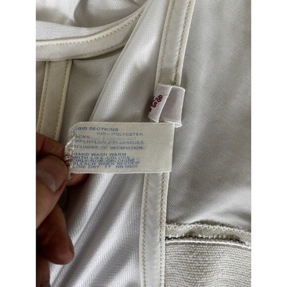vtg fredericks of hollywood White Strapless Bustier Corset Shapewear 40c - Picture 7 of 12